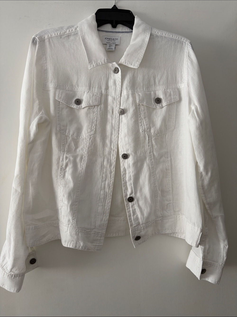 Jones New York White Denim Jacket